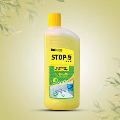 Stop O Clean Disinfectant Floor Cleaner - Citrus Zing